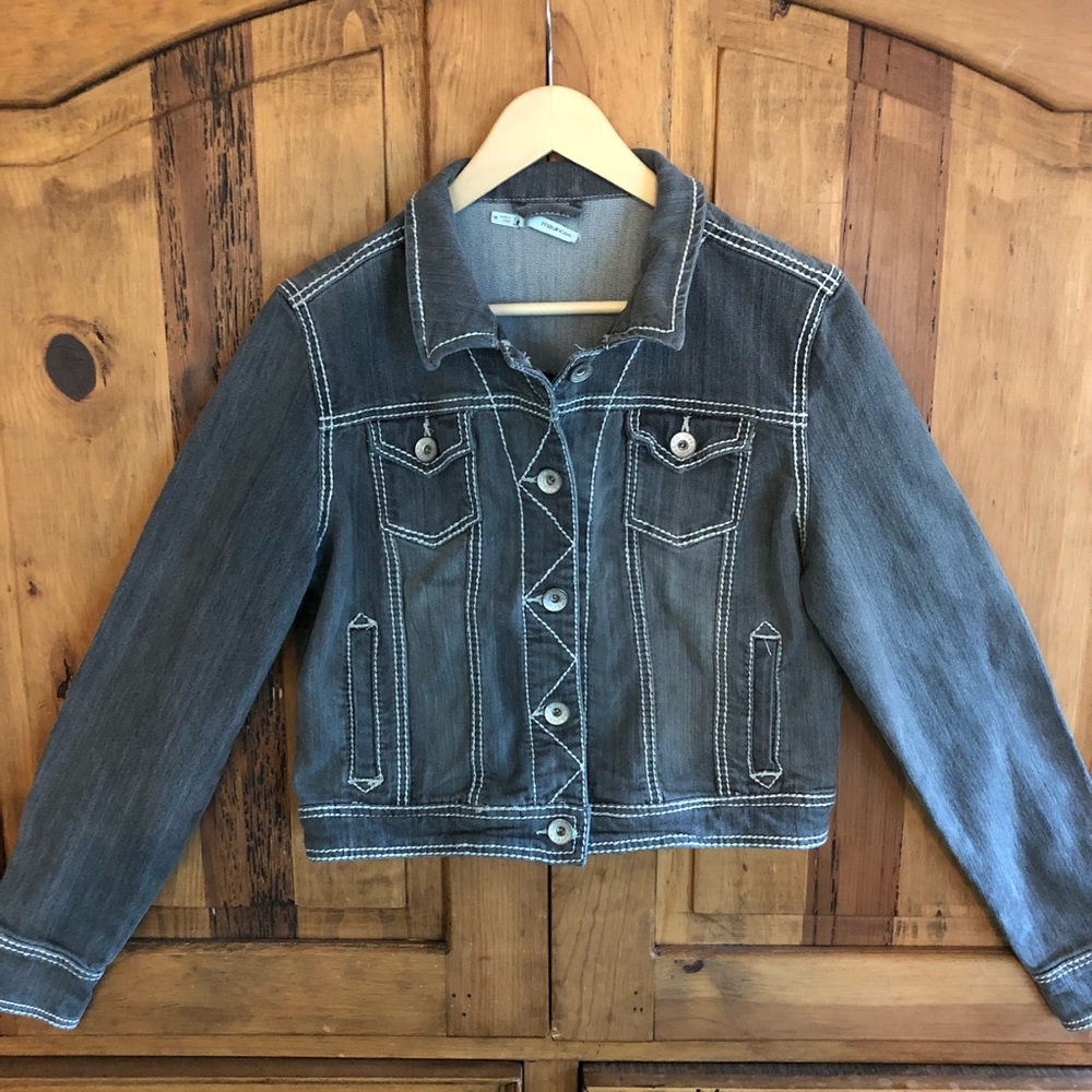 Maurice’s Charcoal Denim Jean Jacket Size M